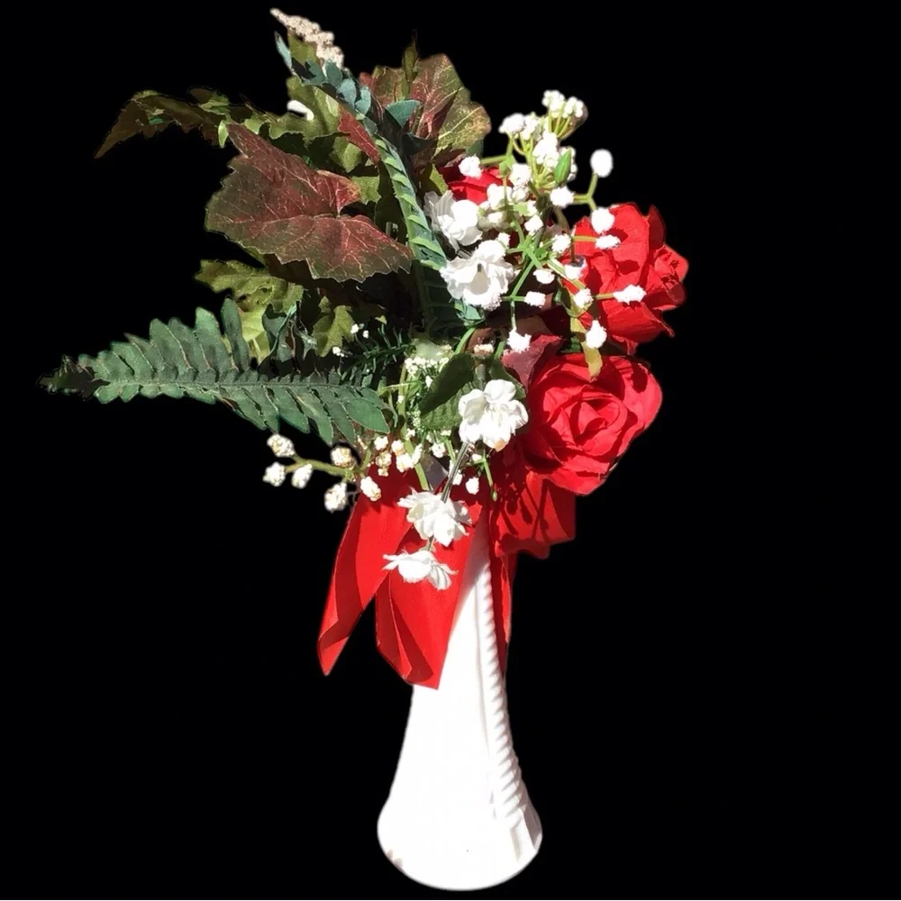 Artificial Rose Bouquet Arrangement 14”